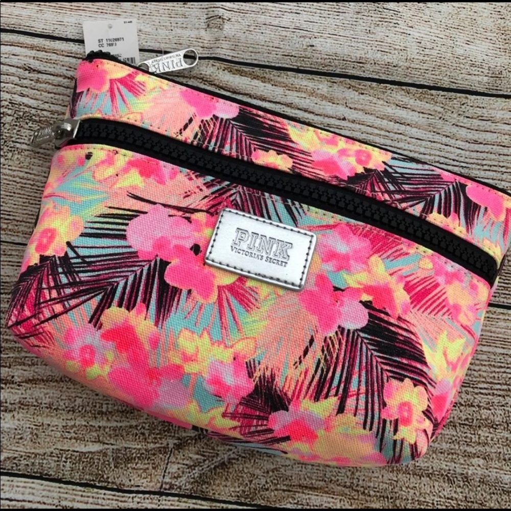Victoria’s Secret Floral Print Cosmetic Pouch Bag